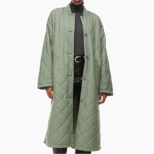 Aritzia Wilfred Pavant Quilted Long Jacket Size Small
